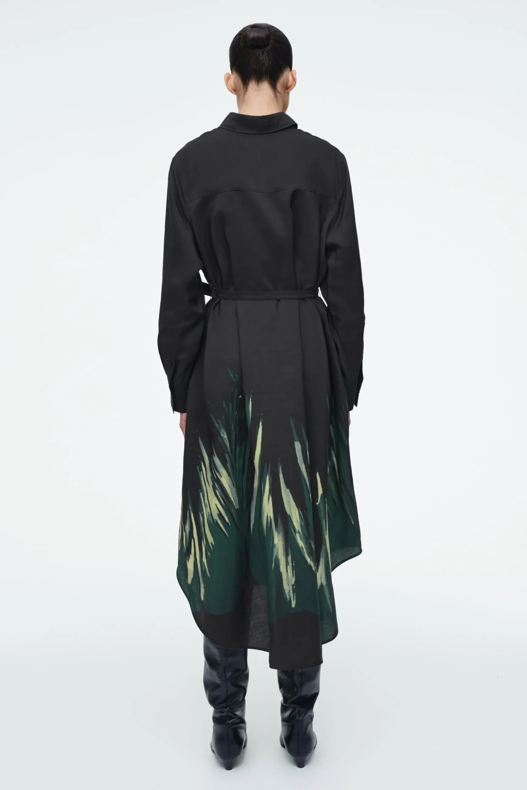 Fashion COS SZMIZJERKA Z PASKIEM I NADRUKIEM