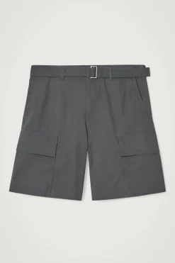 Clearance COS SZORTY CARGO Z PASKIEM Szary
