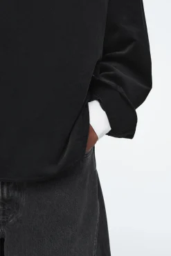 Best COS SZTRUKSOWA KOSZULA Z PÓŁPLISĄ – RELAXED FIT