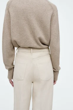 New COS SZTRUKSOWE JEANSY „TIDE” Z SZEROKIMI NOGAWKAMI