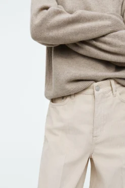 New COS SZTRUKSOWE JEANSY „TIDE” Z SZEROKIMI NOGAWKAMI