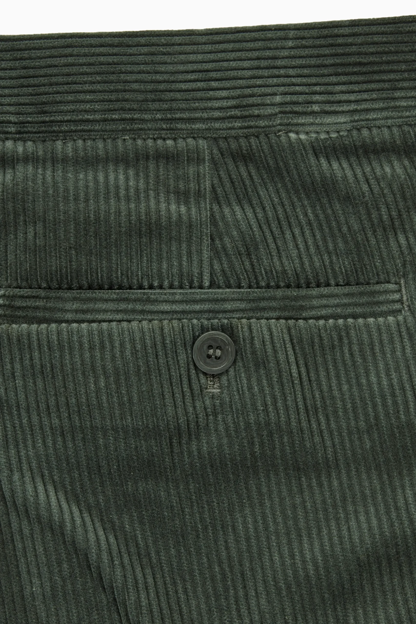 New COS SZTRUKSOWE SPODNIE CHINOS Z PROSTYMI NOGAWKAMI Ciemnozielony