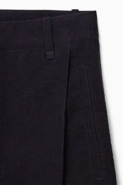 New COS SZTRUKSOWE SPODNIE Z NOGAWKAMI TYPU BARREL