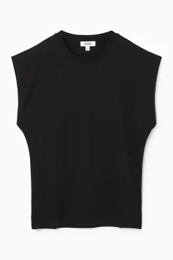 Discount COS TALIOWANY T-SHIRT Z KAPTURKOWYMI RĘKAWAMI