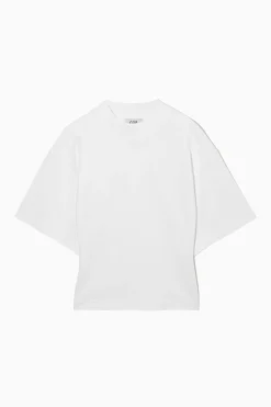 Hot COS TALIOWANY T-SHIRT Z WYSOKIM DEKOLTEM