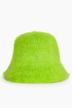 Clearance COS TEXTURED KNITTED BUCKET HAT Green
