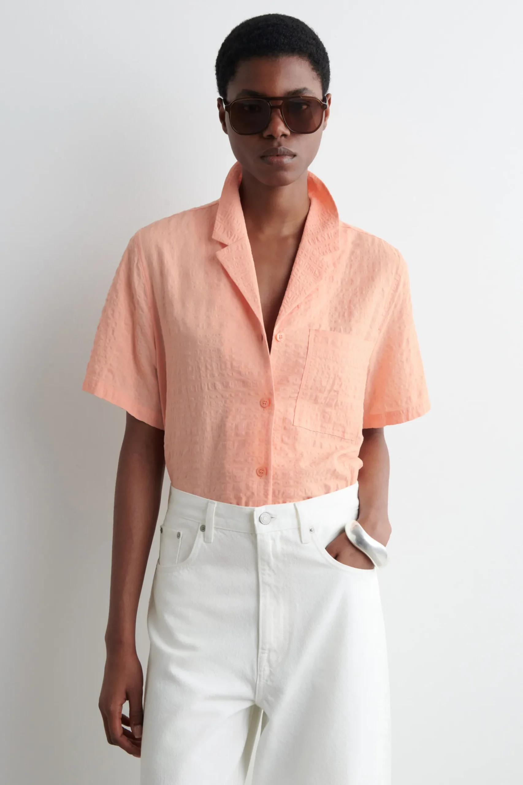 Outlet COS TEXTURED RESORT SHIRT