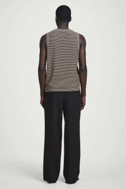 Sale COS TEXTUREDKNIT STRIPED COTTON TANK TOP