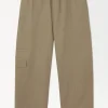 Hot COS THE BARRELLEG CARGO TROUSERS Beige