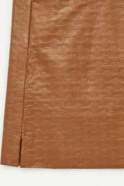 Best COS THE EMBOSSEDLEATHER MINI SKIRT