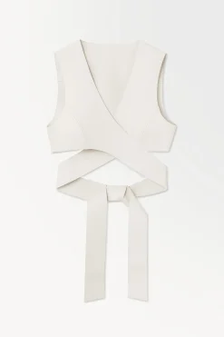 New COS THE LEATHER WRAP TANK TOP