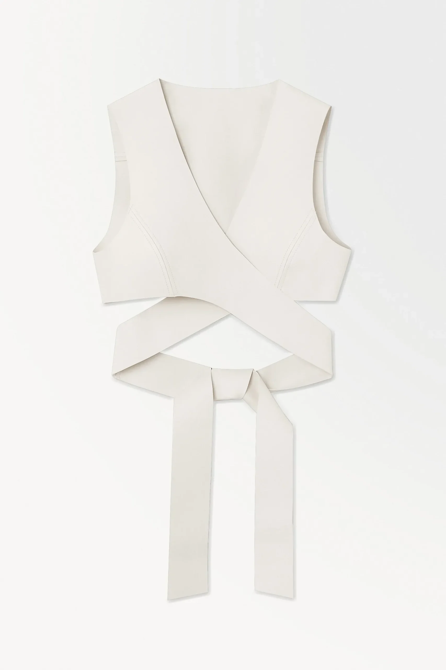 New COS THE LEATHER WRAP TANK TOP