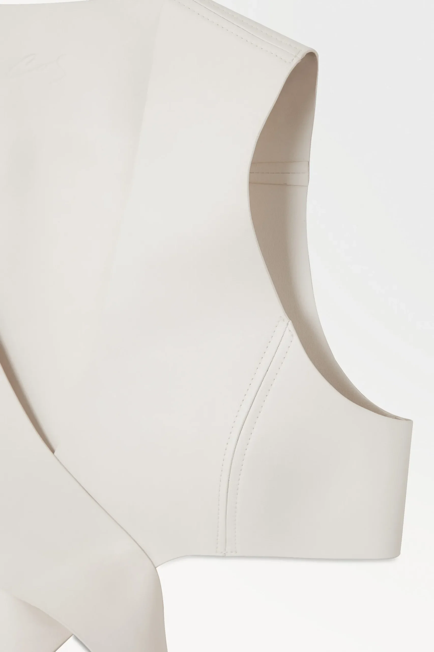 New COS THE LEATHER WRAP TANK TOP