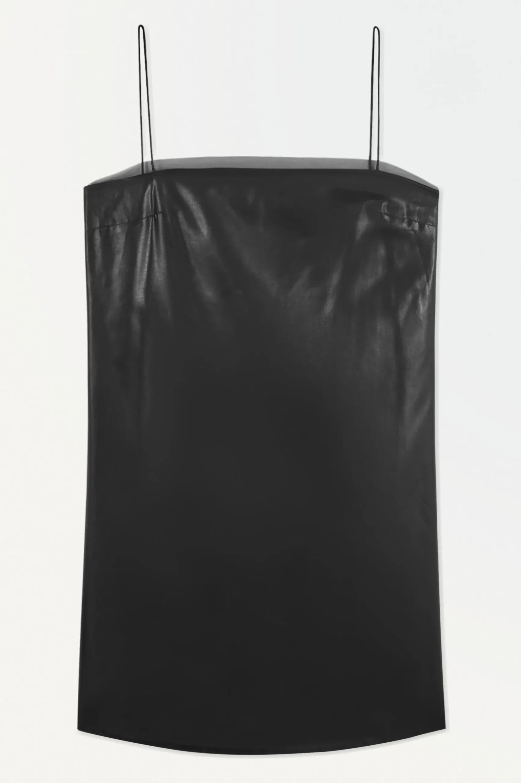 New COS THE SQUARENECK VOILE MINI DRESS