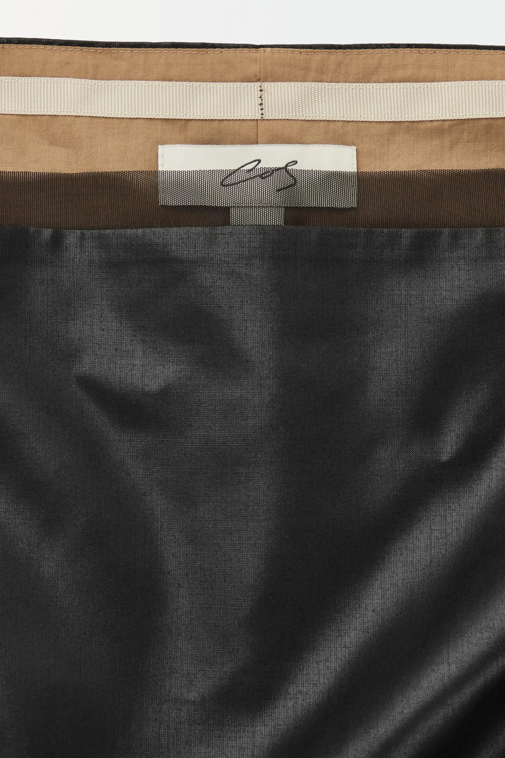 New COS THE SQUARENECK VOILE MINI DRESS