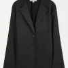 Discount COS THE WAISTED LINEN BLAZER