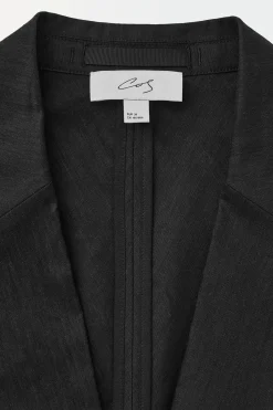 Discount COS THE WAISTED LINEN BLAZER