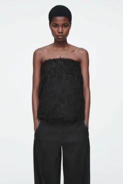 Best COS TOP BANDEAU Z PIÓRAMI