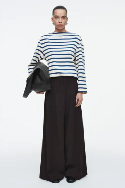 Fashion COS TOP W PASKI Z DEKOLTEM W ŁÓDECZKĘ