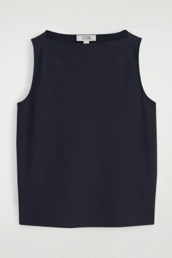 Outlet COS TOP Z DEKOLTEM W ŁÓDECZKĘ