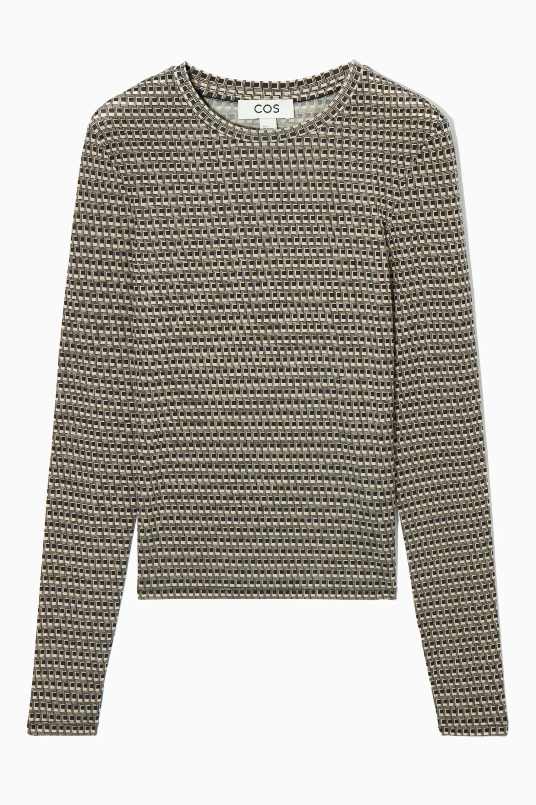 Fashion COS TOP Z DŁUGIM RĘKAWEM Z EFEKTEM DRUGIEJ SKÓRY