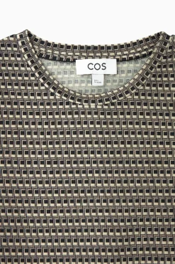 Fashion COS TOP Z DŁUGIM RĘKAWEM Z EFEKTEM DRUGIEJ SKÓRY