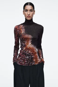 Fashion COS TOP Z WEŁNY MERYNOSOWEJ Z PÓŁGOLFEM