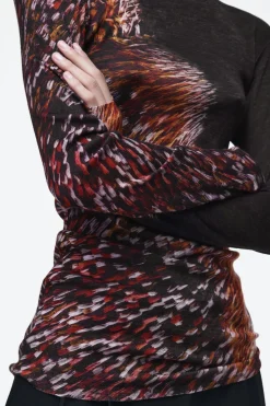 Fashion COS TOP Z WEŁNY MERYNOSOWEJ Z PÓŁGOLFEM