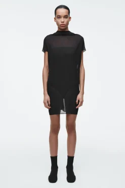 Outlet COS TRANSPARENTNA SUKIENKA MINI Z DRAPOWANIAMI