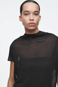 Outlet COS TRANSPARENTNA SUKIENKA MINI Z DRAPOWANIAMI