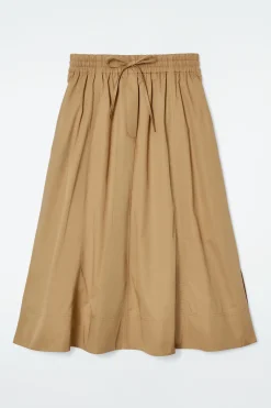 Outlet COS TRAPEZOWA SPÓDNICA MIDI ZE SZNURKIEM DO ŚCIĄGANIA