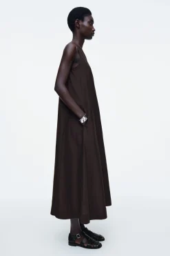 Fashion COS TRAPEZOWA SUKIENKA MAXI Z LNEM