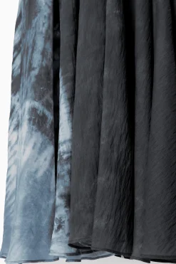 Fashion COS TRAPEZOWA SUKIENKA MAXI Z ZEBRANYM MATERIAŁEM