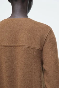 New COS TRAPEZOWA SUKIENKA MINI Z MATERIAŁU Z WEŁNĄ