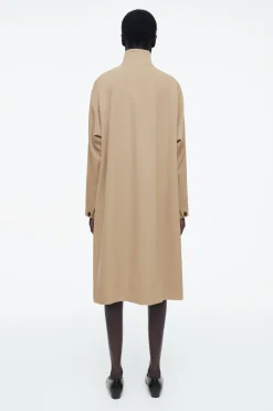 Fashion COS TRAPEZOWY PŁASZCZ Z MIESZANKI Z WEŁNĄ