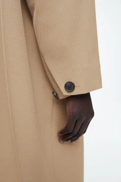 Fashion COS TRAPEZOWY PŁASZCZ Z MIESZANKI Z WEŁNĄ
