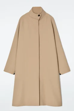 Fashion COS TRAPEZOWY PŁASZCZ Z MIESZANKI Z WEŁNĄ