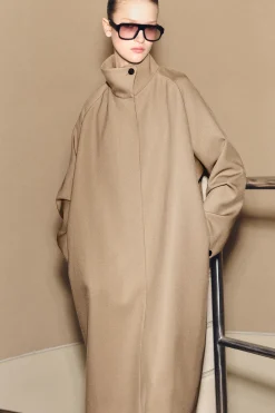 Fashion COS TRAPEZOWY PŁASZCZ Z MIESZANKI Z WEŁNĄ