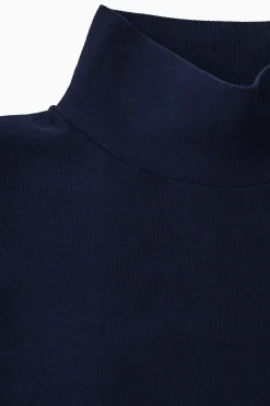 Fashion COS TRAPEZOWY TOP Z WYSOKIM KOŁNIERZEM