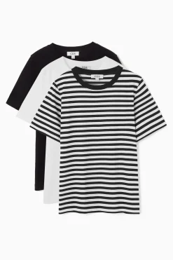Clearance COS TRÓJPAK T-SHIRTÓW 24/7 – REGULAR FIT