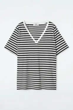 Clearance COS T-SHIRT 24/7 Z DEKOLTEM W SEREK – REGULAR FIT