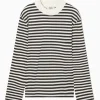 Hot COS T-SHIRT Z DŁUGIM RĘKAWEM I PÓŁGOLFEM – RELAXED FIT
