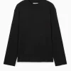 Clearance COS T-SHIRT Z DŁUGIM RĘKAWEM I PÓŁGOLFEM – RELAXED FIT