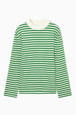 Clearance COS T-SHIRT Z DŁUGIM RĘKAWEM I PÓŁGOLFEM – RELAXED FIT