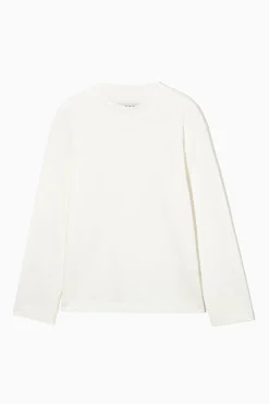 Outlet COS T-SHIRT Z DŁUGIM RĘKAWEM I PÓŁGOLFEM – RELAXED FIT