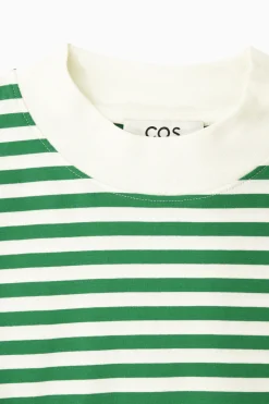 Clearance COS T-SHIRT Z DŁUGIM RĘKAWEM I PÓŁGOLFEM – RELAXED FIT