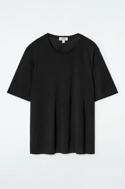New COS T-SHIRT Z DZIANINY JEDWABNEJ