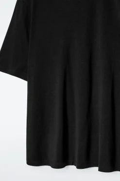 New COS T-SHIRT Z DZIANINY JEDWABNEJ