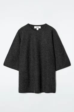 Outlet COS T-SHIRT Z PARZONEJ WEŁNY MERINO – OVERSIZED FIT