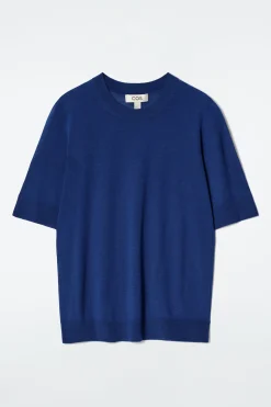 Hot COS T-SHIRT Z WEŁNY MERINO O DOPASOWANYM KROJU